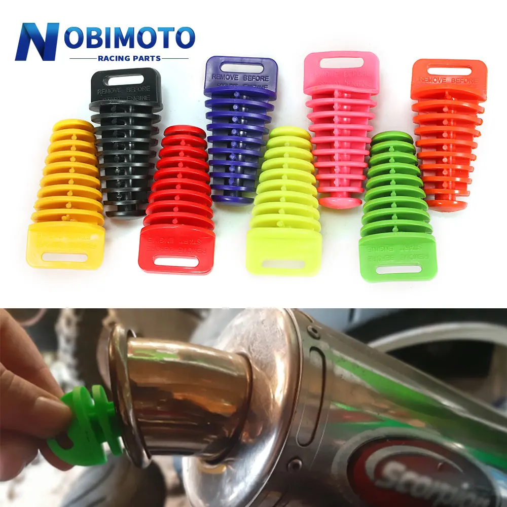 

Motorcycle Exhaust Muffler Silencer Wash Plug Mute Motor Exhaust Plug Tail Pipe Off-road Silencer Wash Pipe Protector Accessory