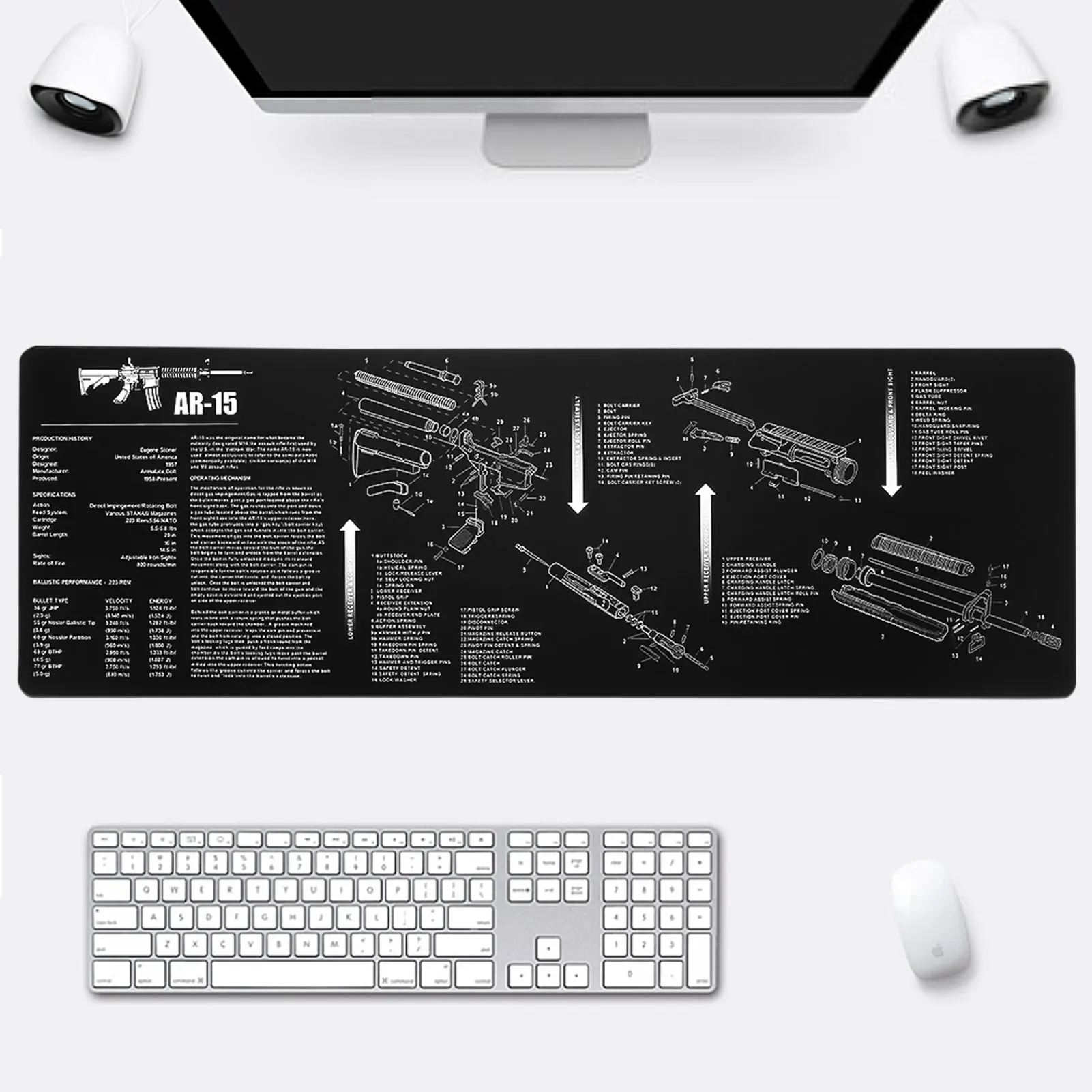 Большой игровой коврик для мыши клавиатуры и резиновый большой Настольный