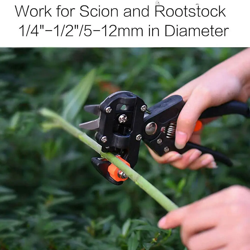 Grafting Pruner Scissor Garden Tools Multi-Function Knife Fruit Tree Vaccination Bud Cutter 3 Styple Blade enxertia | Инструменты