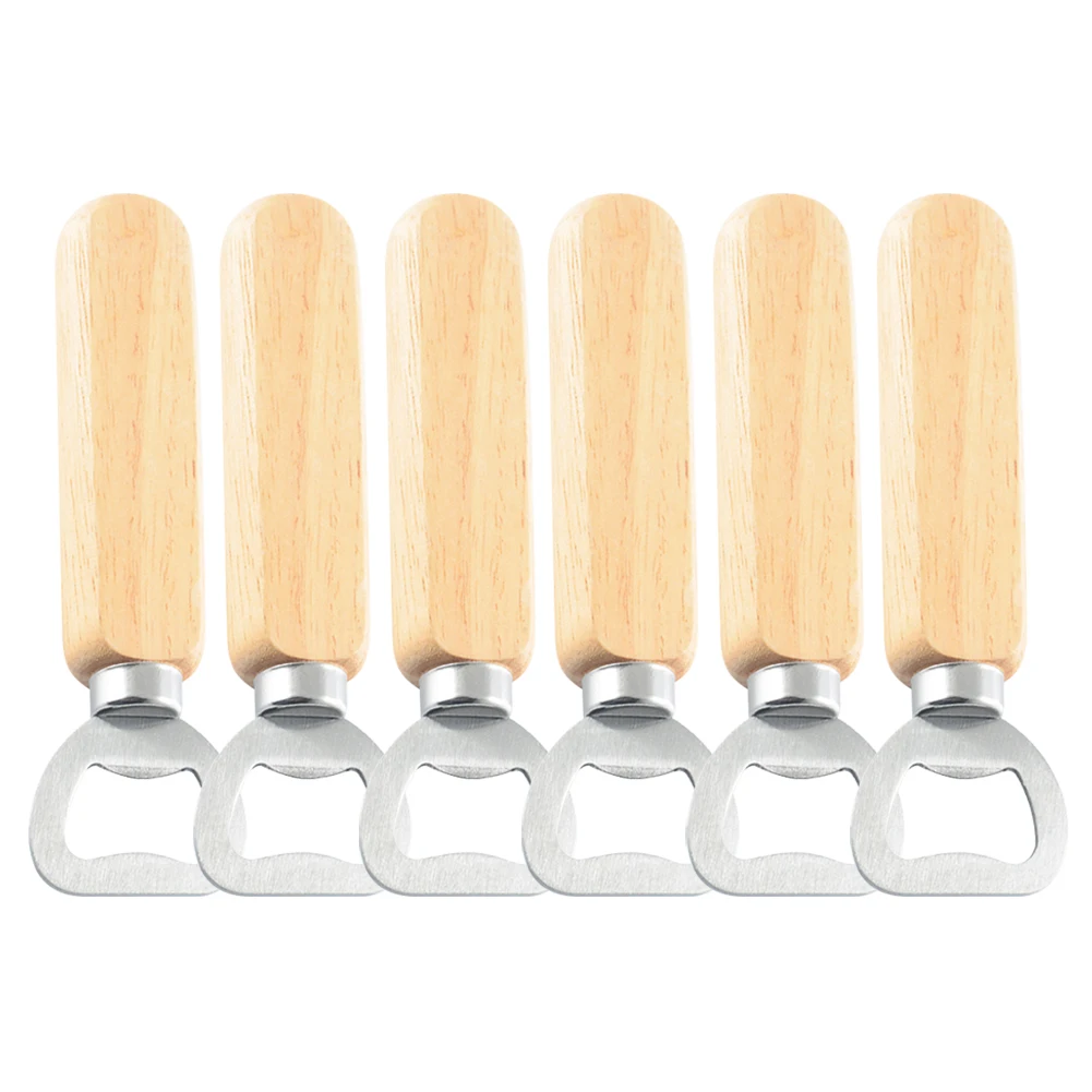 6 шт. открывалка для бутылок с деревянной ручкой|Блендеры коктейлей| |