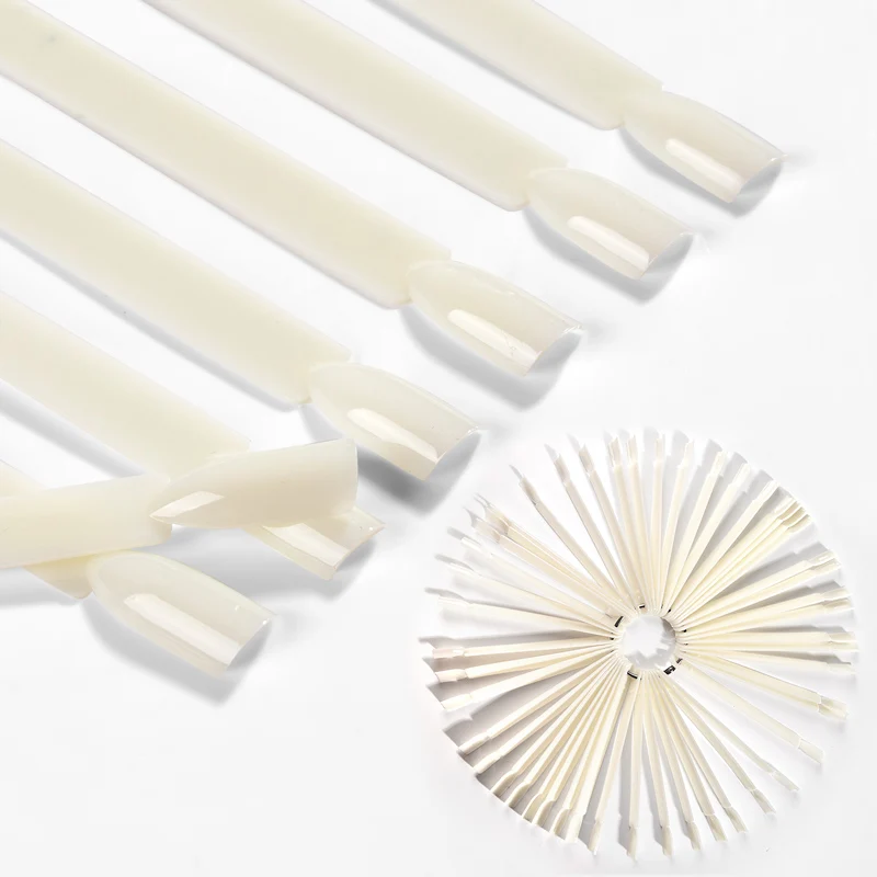 Накладные Типсы для ногтей веерообразные накладные дизайна УФ гель наклейка