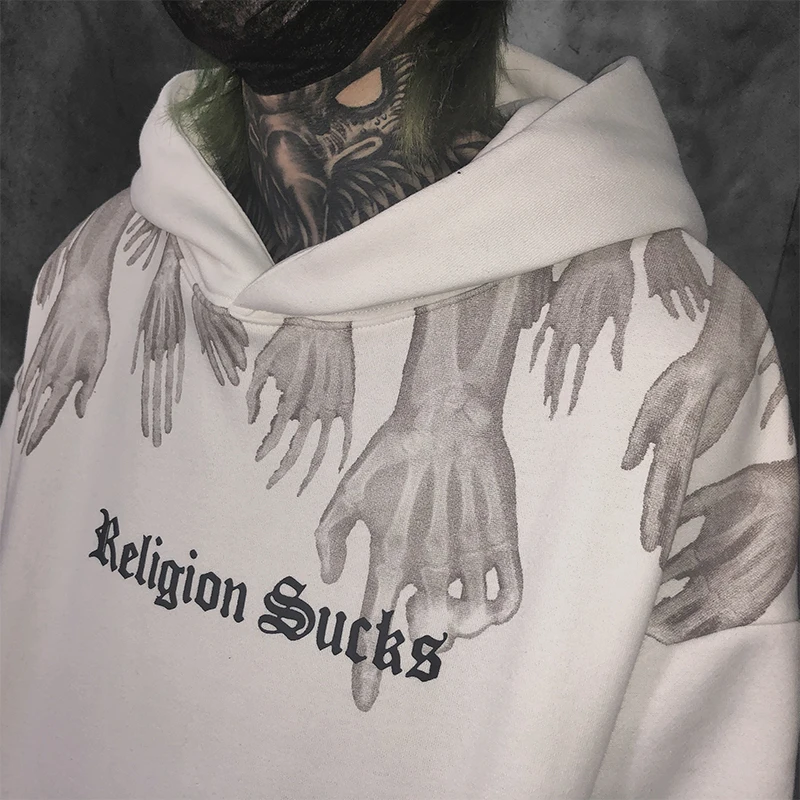 Женская флисовая толстовка с капюшоном в стиле хип-хоп | Мужская одежда