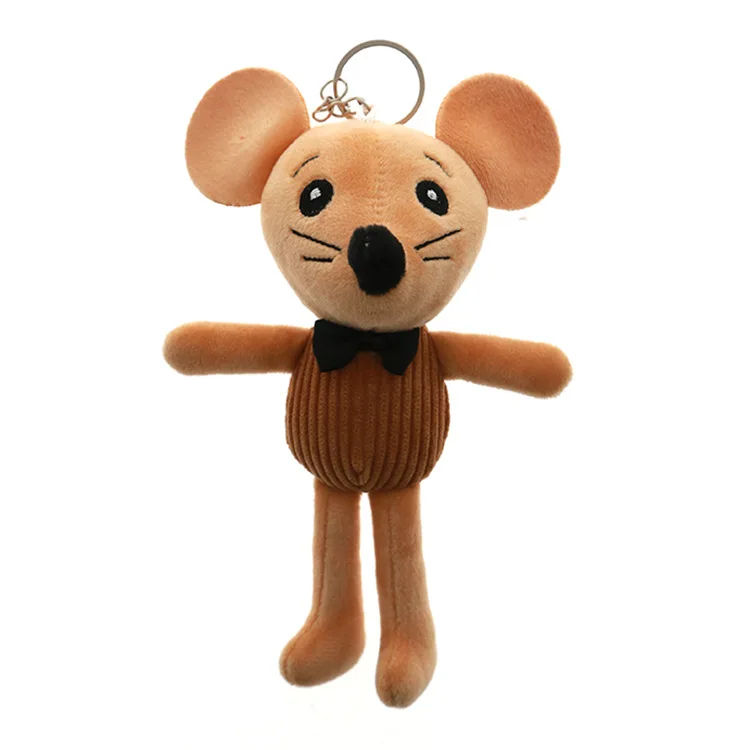 2019 Cartoon Mouse Stuffed Plush Toys Keyring Holder Animal Keychains Women Key Chains Pendant for Bag Children Gifts |