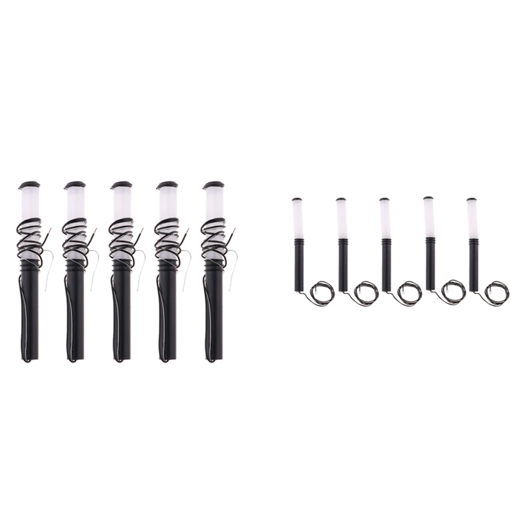 

5Pcs 1:150 Mini Street Landscape Lawn Light Lampposts Single Head LED Lamp