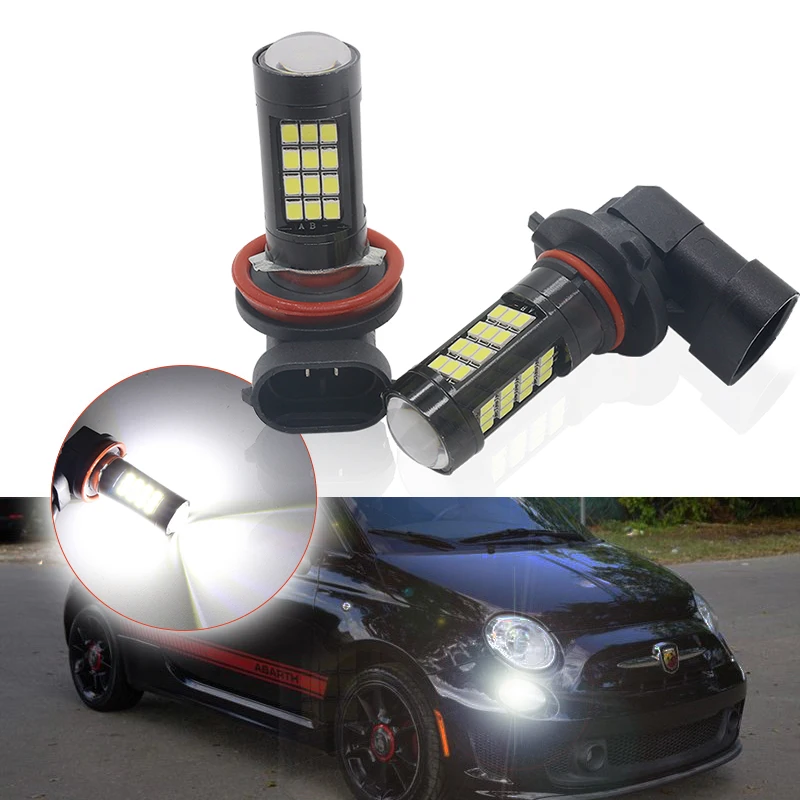 

2Pcs H8 H11 Led HB4 9006 HB3 9005 Fog Lights Bulb 1000LM 6500K White Car Driving Running Lamp Auto Leds Light 12V 24V