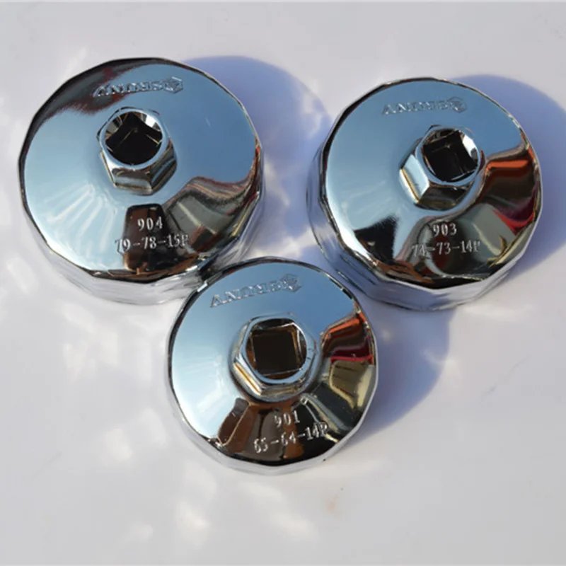 

1/2 Square Drive 65mm-86mm 14 Oil Filter Wrench Auto Flutes End Cap Tool For Toyota KIA Renault Volkswagen Mazda Honda