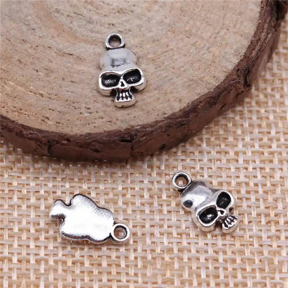 40 шт. подвески в виде черепа 13 х7 мм|Шармы| |