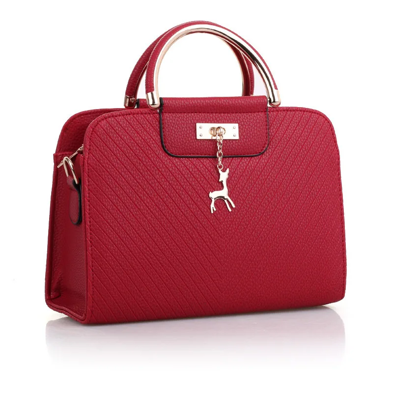 

Bags for Women 2020 New Bags Women's Bags New PU Fawn Twill Iron Ring Handbag Shoulder Bag Fashion Shoulder Bag Tote Bag