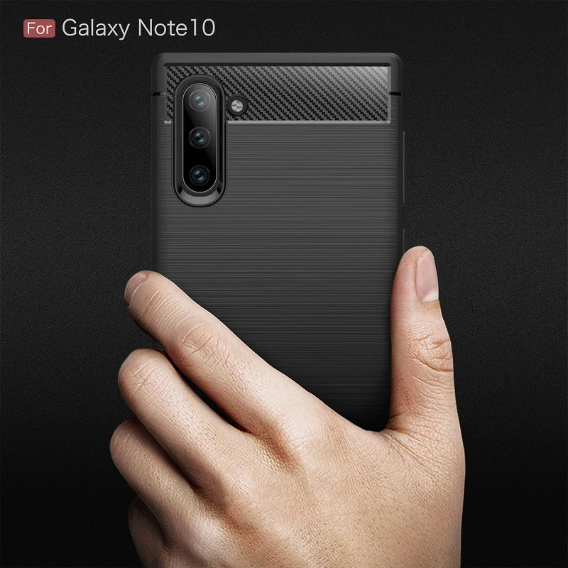 2019 Роскошный чехол для мобильного телефона Samsung Galaxy Note10 чехлы из углеродного