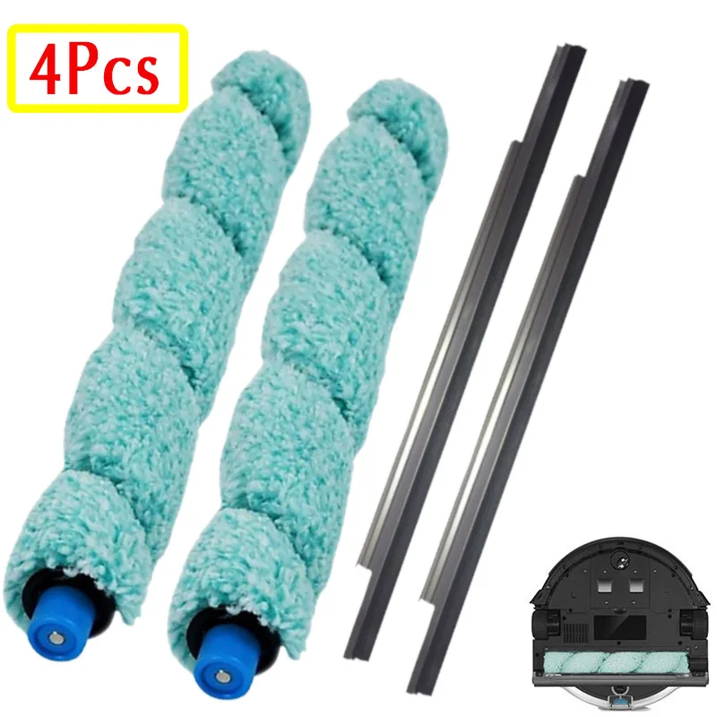 brush-2 Scraper-2 Аксессуары Замена для ilife W400 мытья пола Робот части-мытье пола Роботизированный уборщик Главная щетка и скребок - Цвет: brush-2 Scraper-2