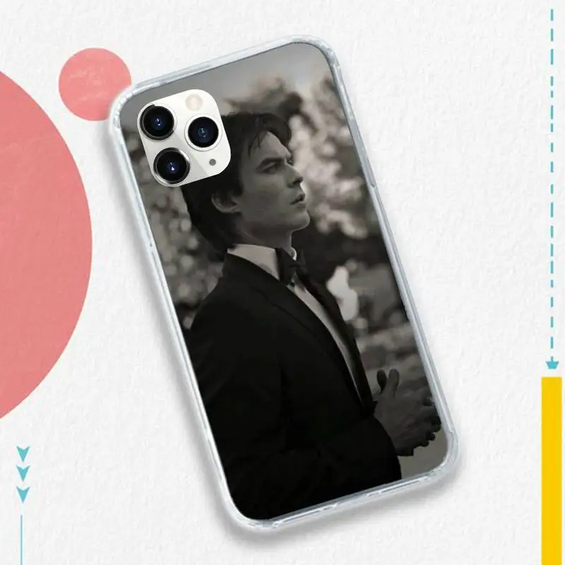 

vampire diaries Horror TV series Phone Cases Transparent soft For iphone 5 5s 5c se 6 6s 7 8 11 12 plus mini x xs xr pro max