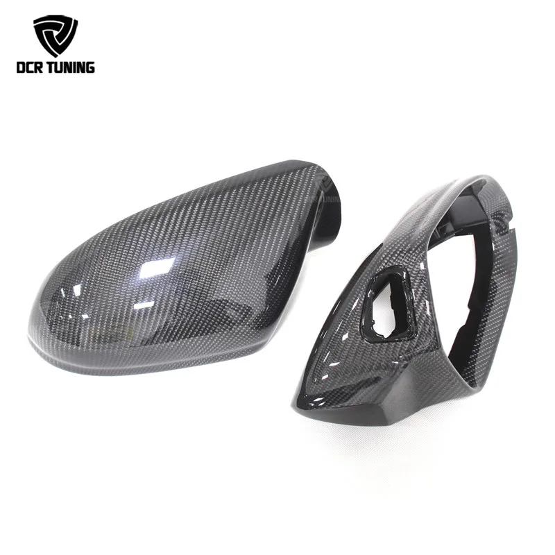 Боковое зеркало заднего вида из углеродного волокна чехол для Audi A6 C7 2012 2013 2014 UP S6