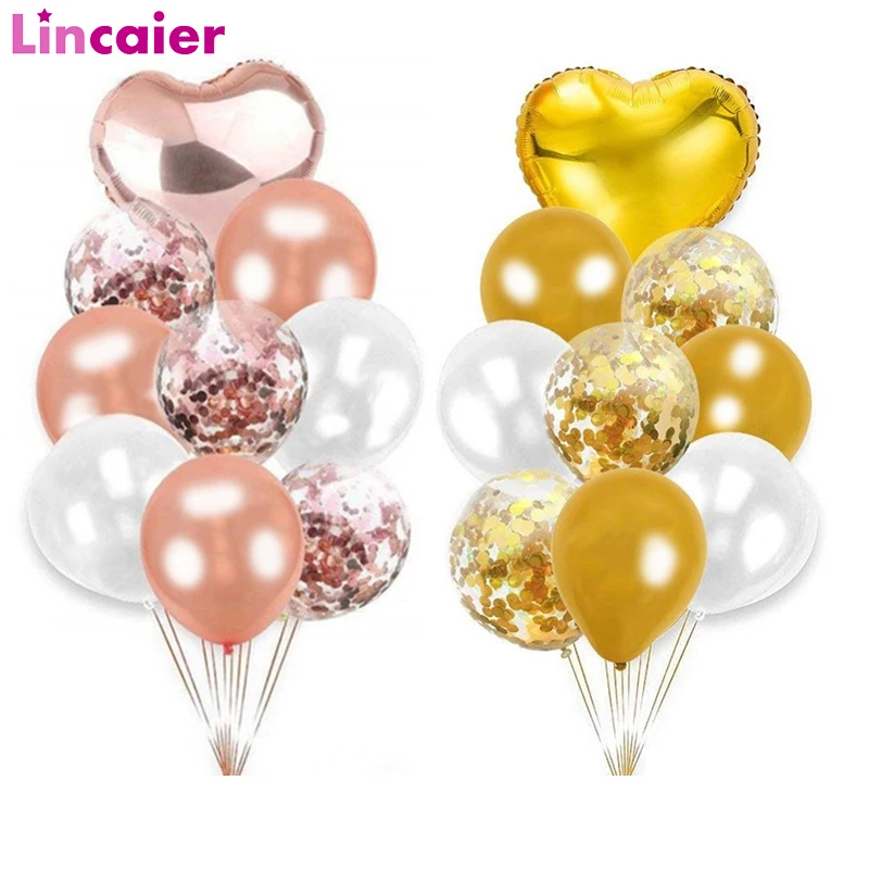 Воздушные шары с конфетти 10 шт. украшение для стола на день рождения свадьбу