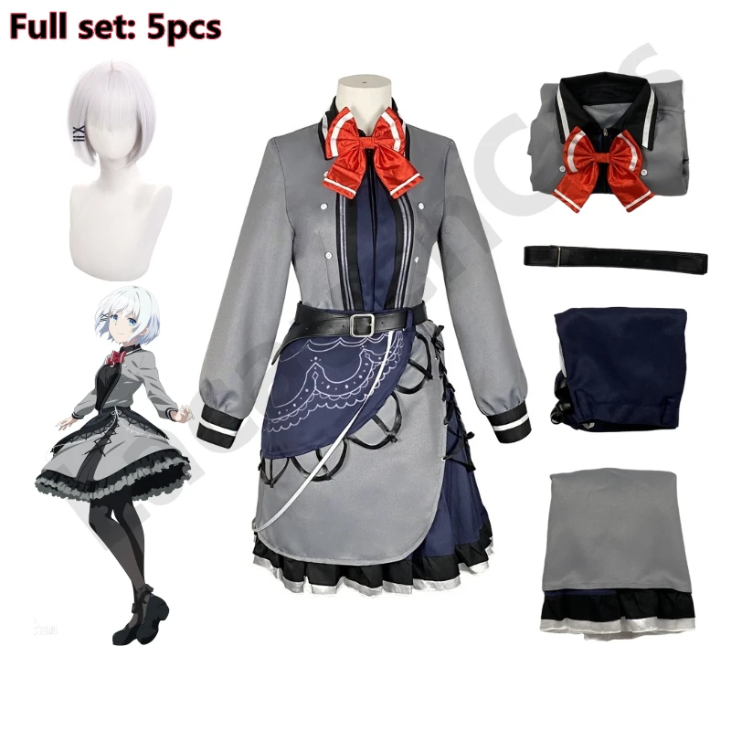 LACAUCH Anime The Detective Is Already Dead -Siesta Cosplay Costume Dress Outfits Halloween Carnival Suit Wigs