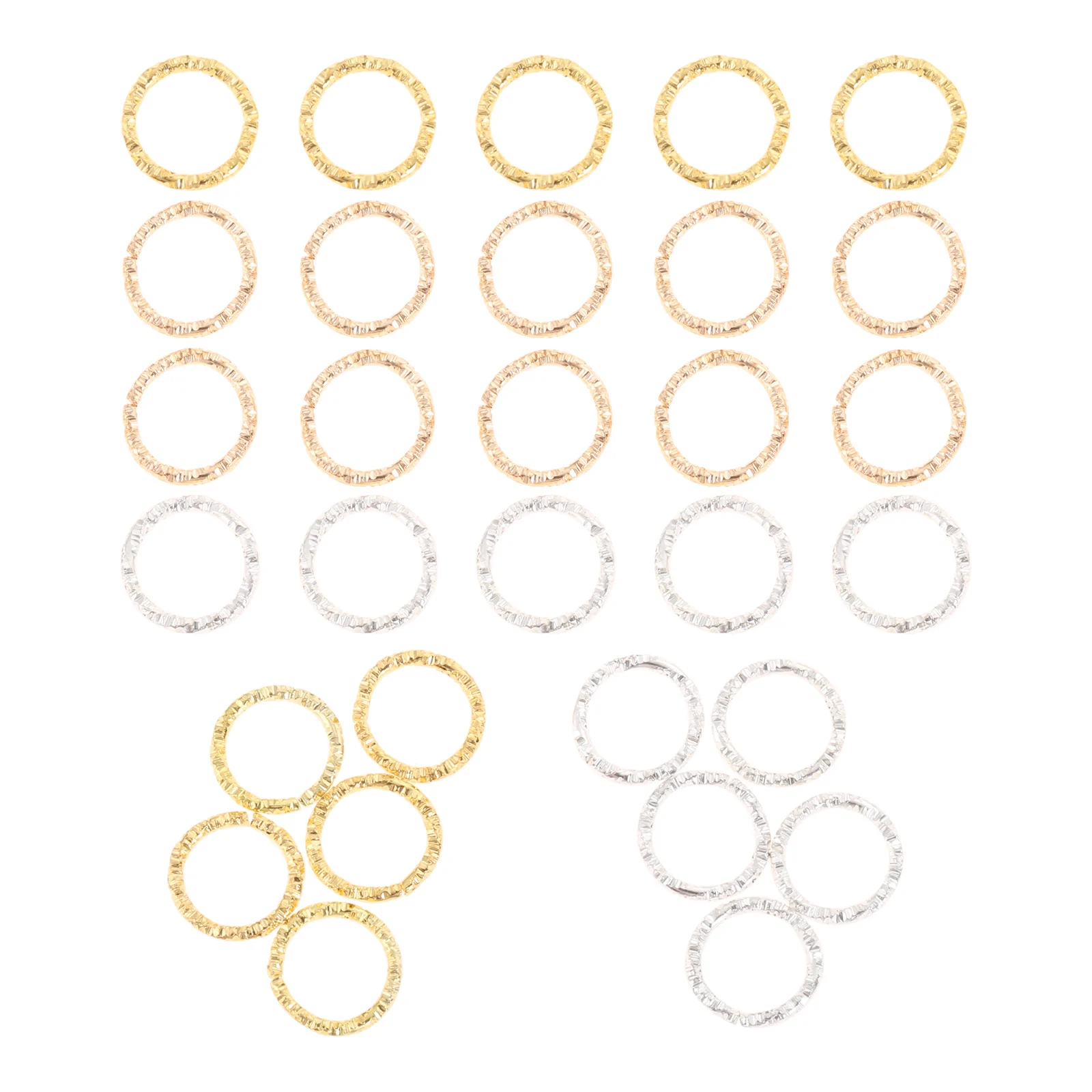 100PCS Round Jump Rings Twisted Closed Connectors Fashion Jewelry Making Sewing Craft DIY Handmade Findings | Дом и сад