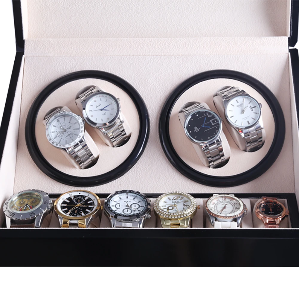 Механическая коробка с подзаводом для часов шейкер двумя четырьмя слотами