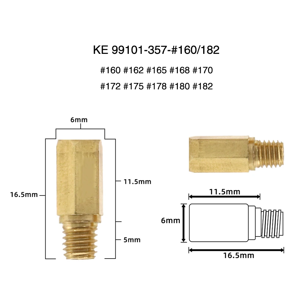 

ZSDTRP 10 шт. основная резьба карбюратора M5 для BD CRS FCR FCR-MAX PD PE PJ PWK PWM карбюраторы, форсунки, размер 60-215