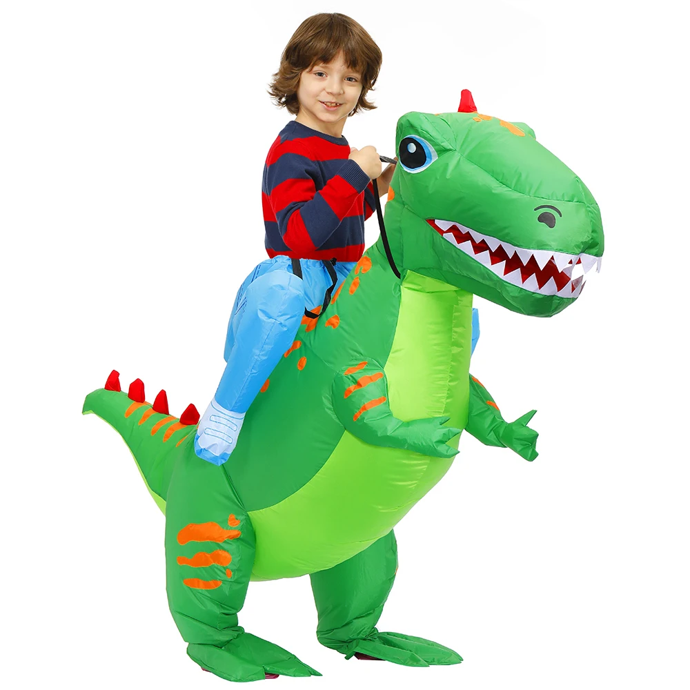 

Детские надувные костюмы динозавров на Хэллоуин, костюм аниме T-rex для Пурим, Рождественская вечеринка, Забавный Ролевой костюм