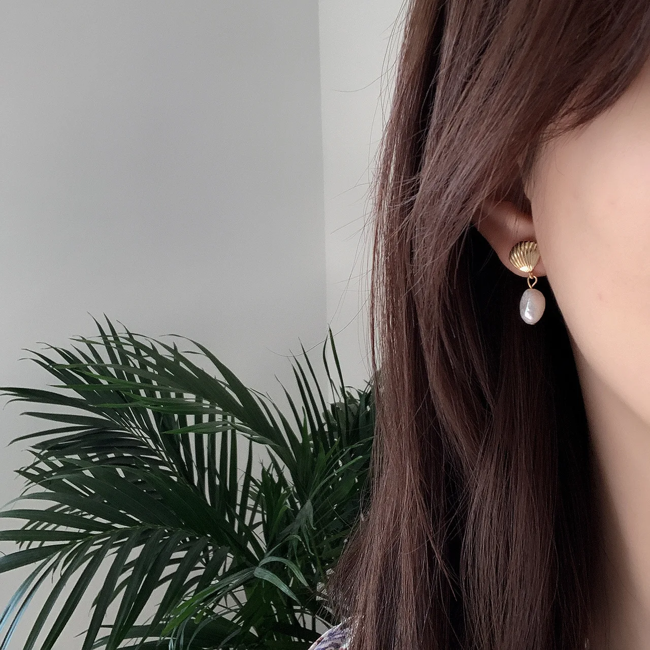 Новый 925 стерлингового серебра серьги Мода темперамент жемчужные Ушные Капли