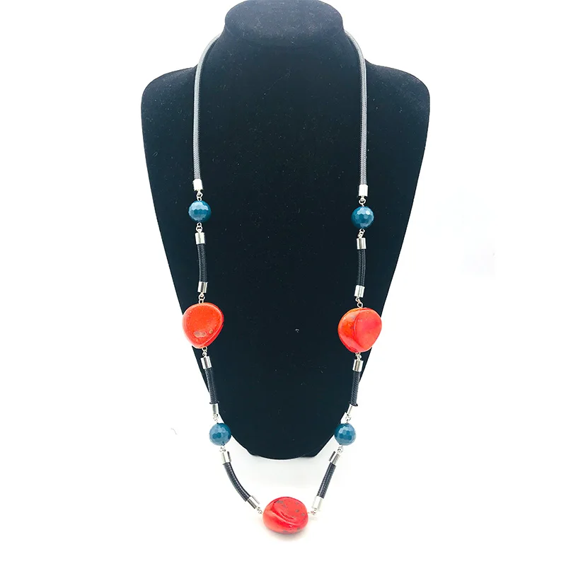 Dandie New Hand-Made Multi-Color Bead Long Necklace A Variety Of Optional Fashion Necklaces Simple Accessories Gifts For Women | Украшения