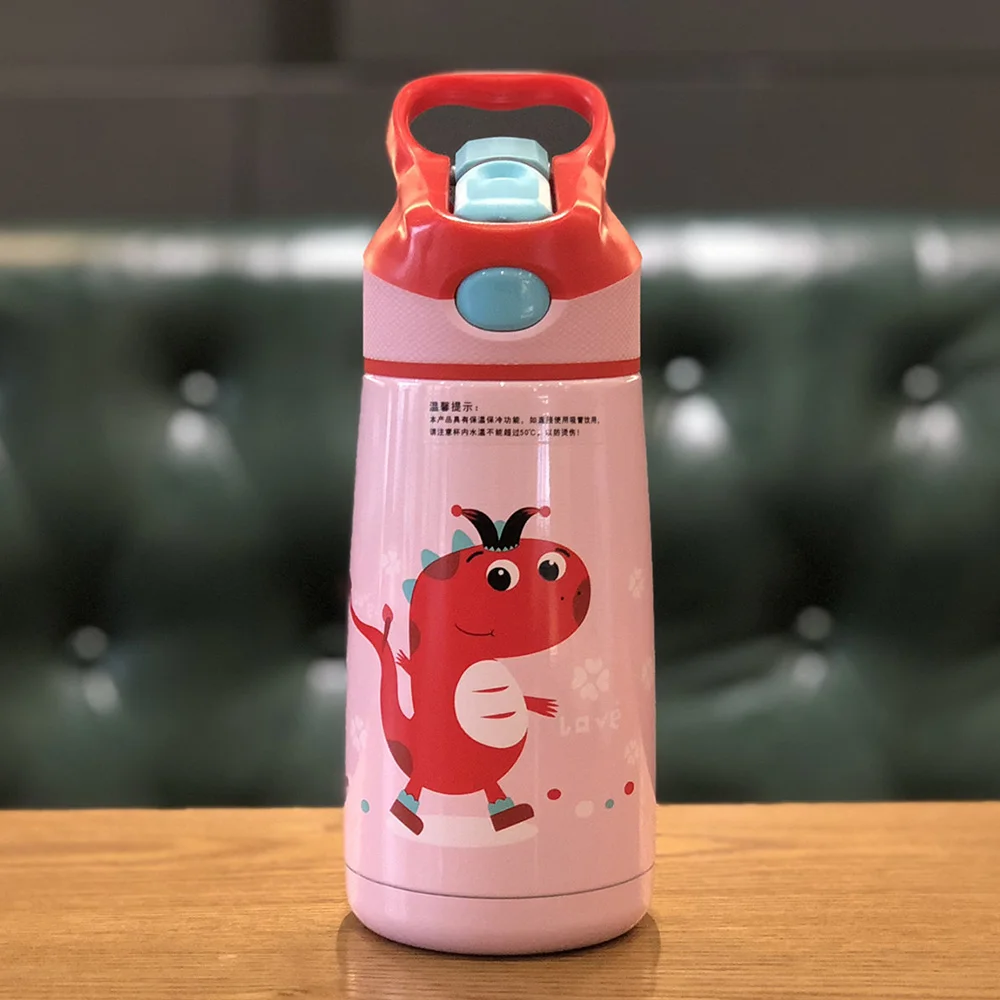 316 термос для воды из нержавеющей стали с соломинкой милая вакуумная колба