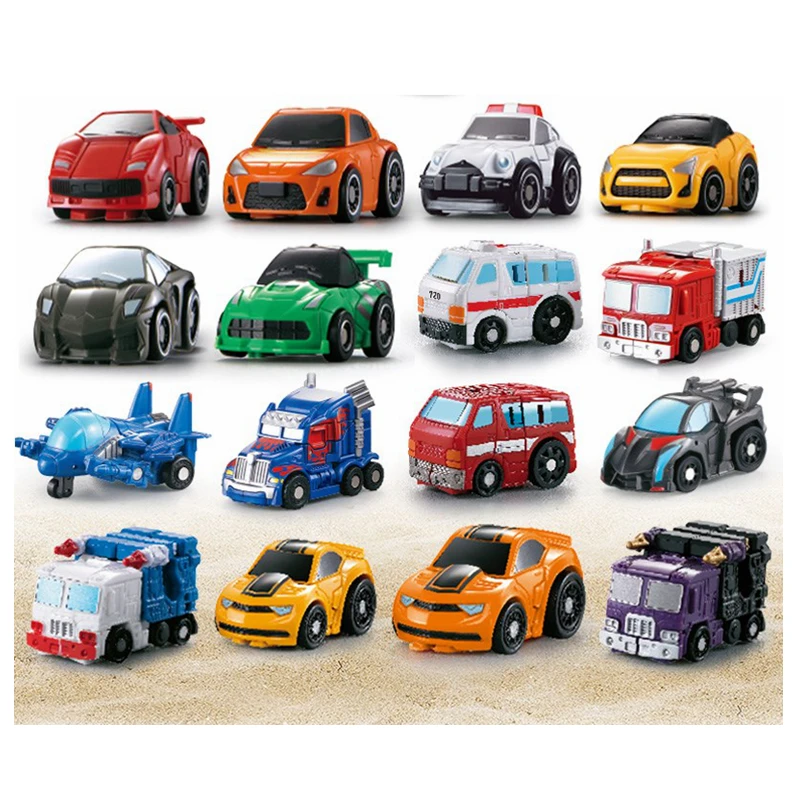 Мини машинки робот трансформер 16 разных видов для охоты битва Q автомобиль