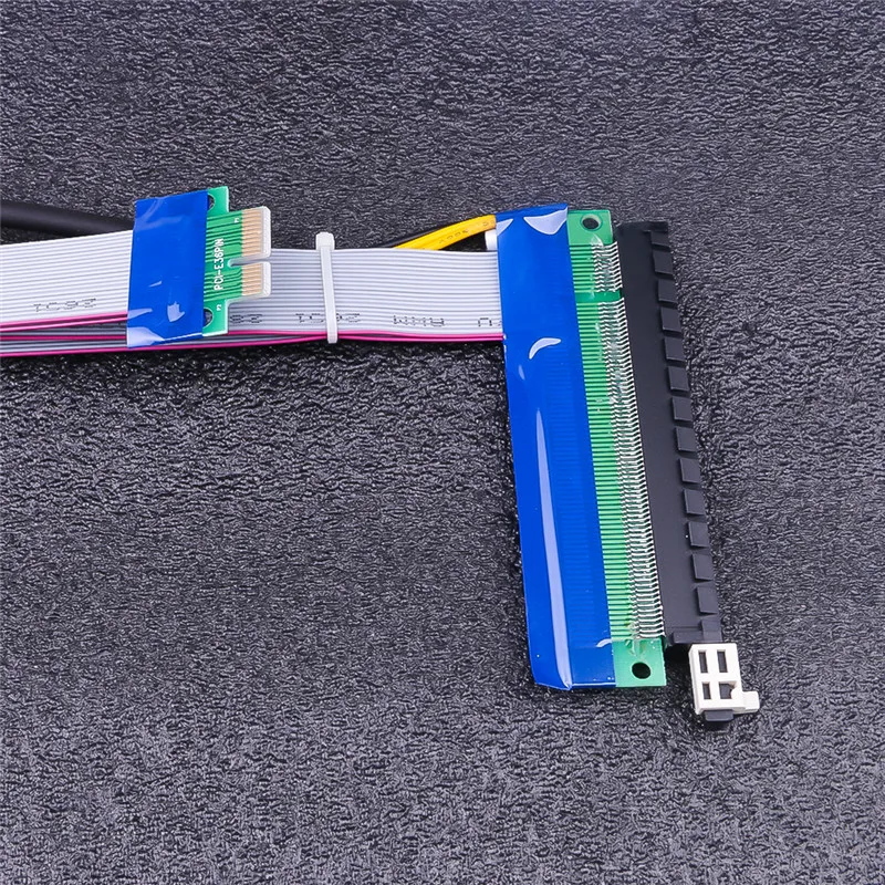 Kebidu PCI E PCI-E Экспресс 1X до 16X Райзер карта расширения ленточный конвертер