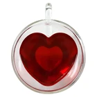 Термостойкая стеклянная чашка с двойными стенками и ручкой, чашка для кофе, пива, эспрессо, молока, лимонного сока, стеклянная кружка, домашняя посуда для напитков