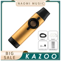 naomi metal kazoos whistle with 5 diaphragms replacement for guitar ukulele violin piano keyboard adjust tone music instrument