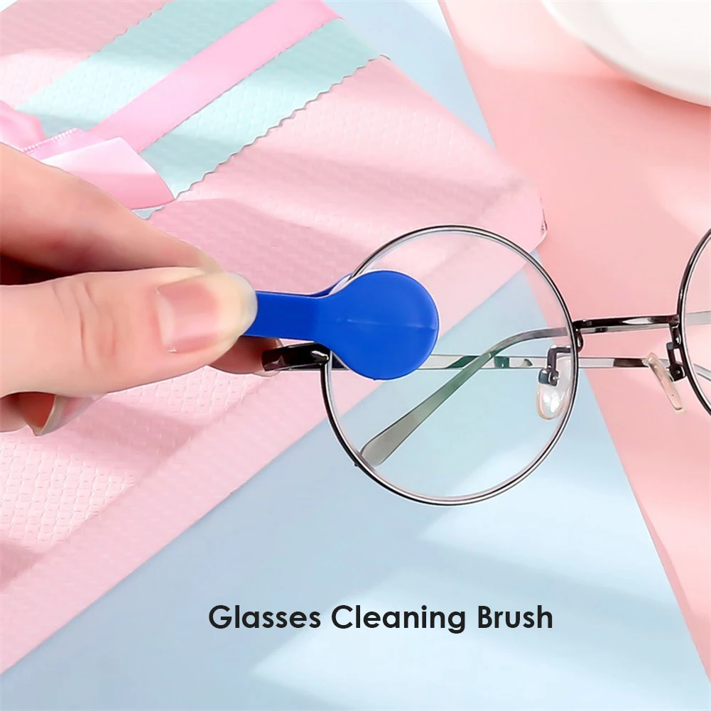 Mini Eye Glasses Lens Cleaning Brush Portable Soft Double-sided Microfiber Spectacles Sunglasses Cleaner Wipe Tools | Дом и сад