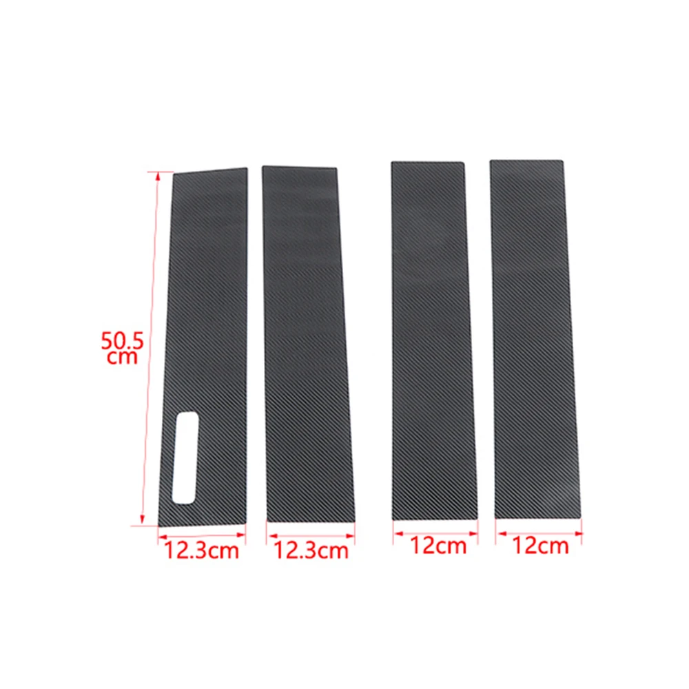 

Carbon Fiber Window Pillar Posts Cover Decorative Trim Fit for Ford F150 2021 2022 Exterior Car Accessories