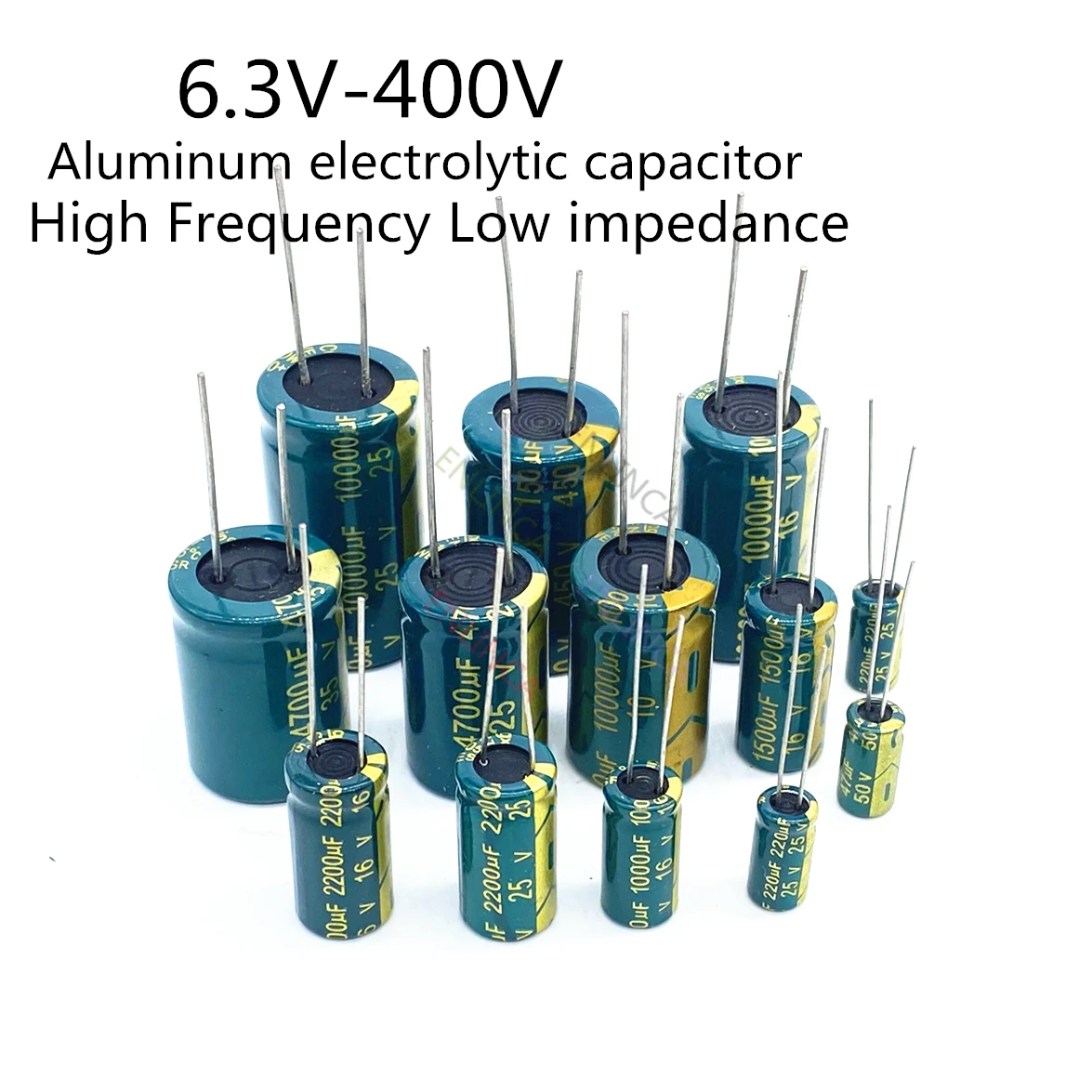 High Frequency Electrolytic Capacitor 6.3V 10V 16V 25V 35V 50V 400V 450V 22UF 100UF 220UF 330UF 470UF 680UF 1000UF 1500UF 2200UF