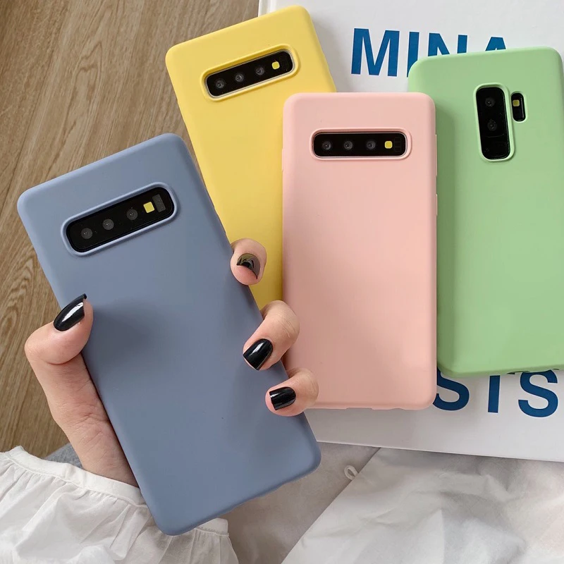 Мягкий силиконовый чехол для Samsung Galaxy A10 A10S A20 A30 A30S A40 A50 A70 A80 S8 S9 S10 Plus S10E A6 A7