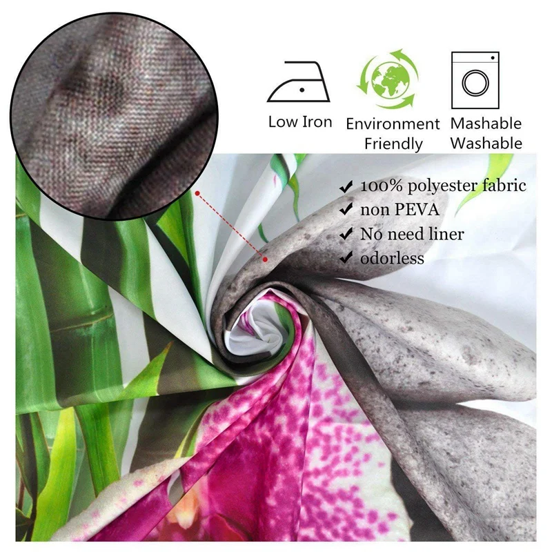 Индия спа Зен Будда вода Йога занавеска для душа полиэстер ткань