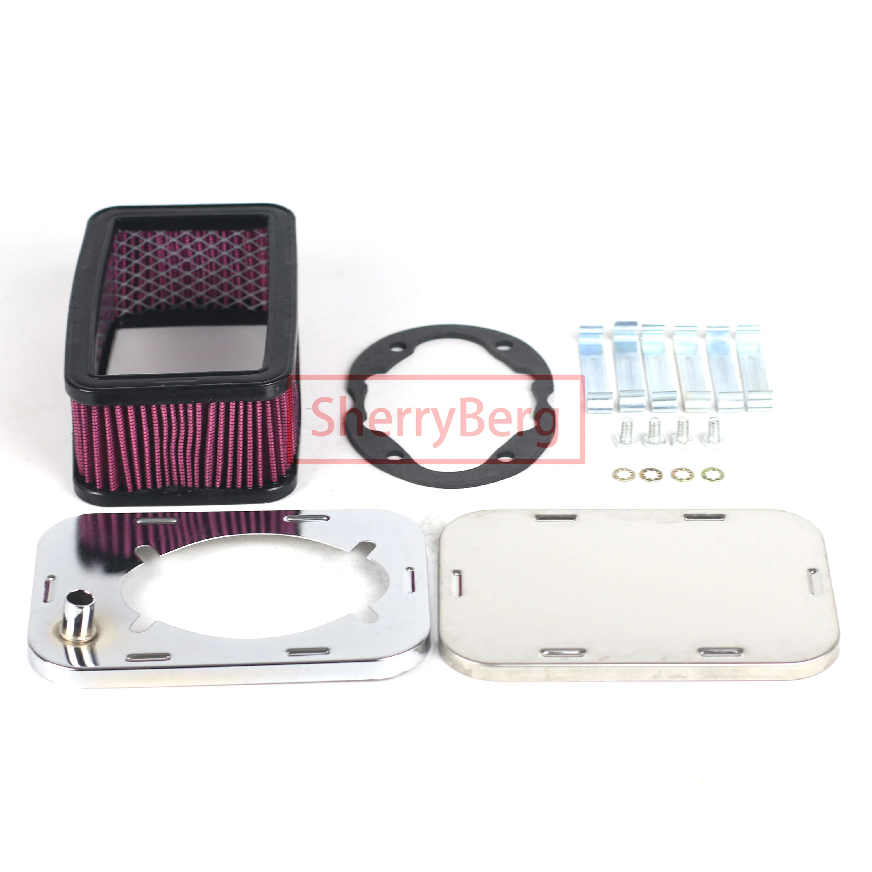 Воздушный фильтр SherryBerg FAJS для EMPI Solex Dellorto карбюратор WEBER 32/36 DFEV DFV dmeye хромированный