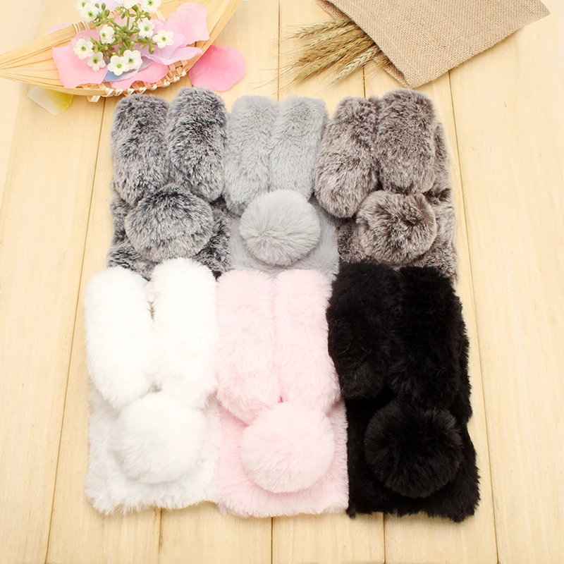 Забавный Пушистый подарок стильный горячий ручной кролик Элегантный Стиль чехол