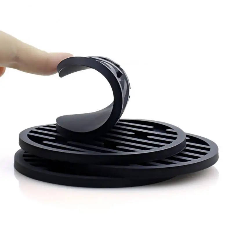 

Draining Silicone Coaster Round Thermal Insulation Soft Rubber Tea Coaster Tableware Decor Table Mat Cup Tray Draining Cup Mat