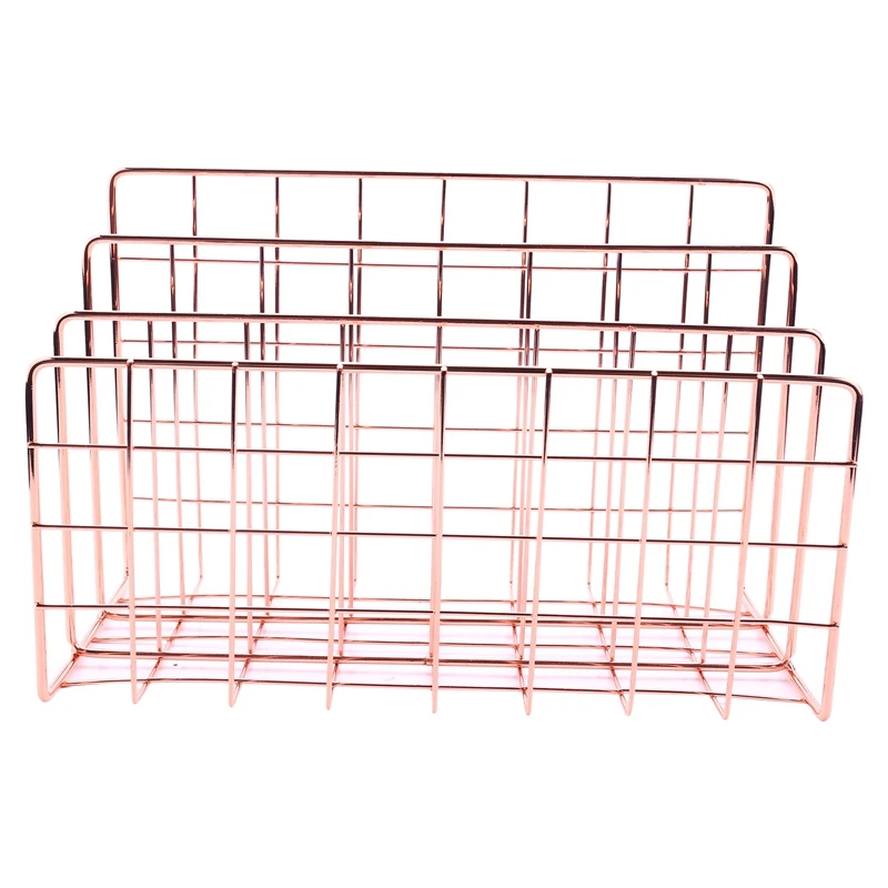 

Desktop Mail Organizer, 3-Slot Metal Wire Mail Sorter, Letter Organizer for Letters, Mails, Books, Postcards and More, Mail Hold