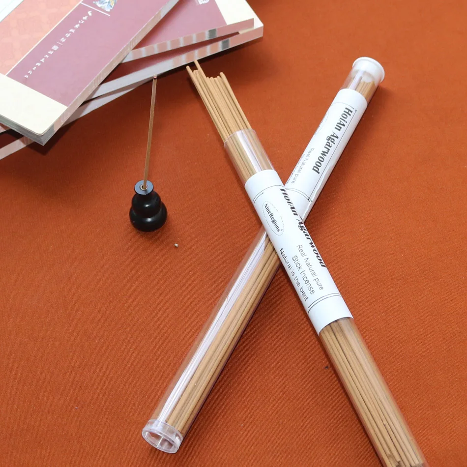 Высокое качество 10 г Hoi An Vietnam oud stick ладан из черного дерева с горелкой деревянная