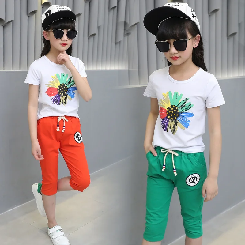 Комплект одежды для девочек подростков Famli летний комплект из 2 предметов 8 10 12 лет