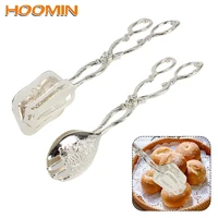 buffet food tong snack cake clip salad pastry clamp fruit salad cake clip vintage style baking barbecue tool gold plated