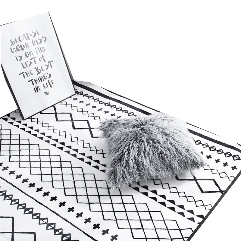 Ковер из фланели в богемном стиле нескользящий коврик для ванной комнаты
