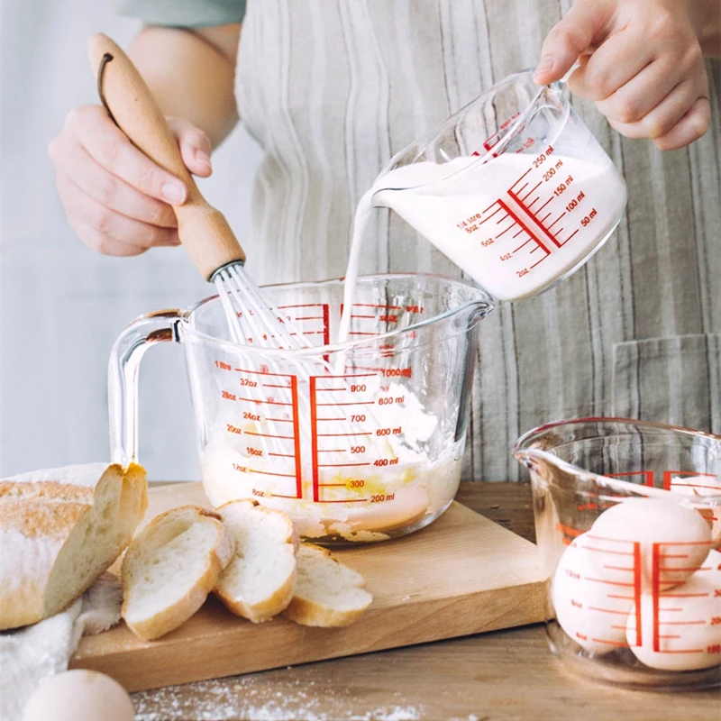 Стекло мерный стаканчик домашние кухонные инструменты для выпечки серии