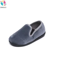 cmsolo toddler boys girls slippers velvet loafer width new 2021 winter kids shoes flat choose according to size chart