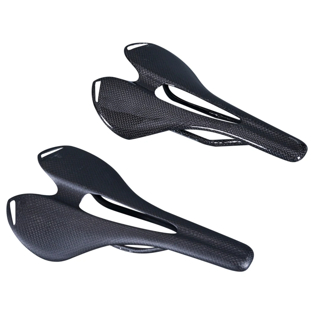 Ультралегкое Полноразмерное велосипедное седло из углеродного волокна 3K