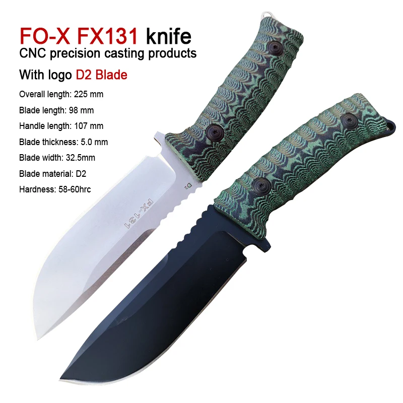 FX 131 выживания Ножи на открытом воздухе охотничьи ножи пустыне 100% D2 лезвие|Ножи| |
