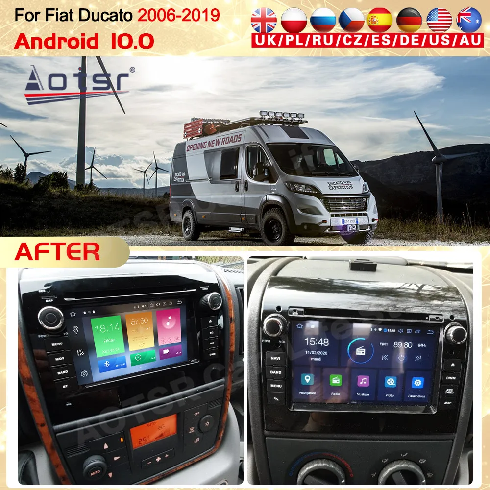 

2 Din Carplay Multimedia Stereo Android 10 Player For FIAT Ducato 2011 2012 2013 2014 2015 GPS Auto Car Radio Receiver Head Unit