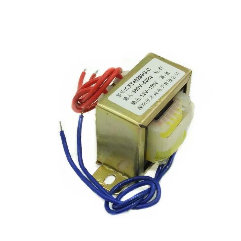 EI48 24 Мощность трансформатор 10 Вт DB 10VA 380V в 12V переменного тока 0.83A