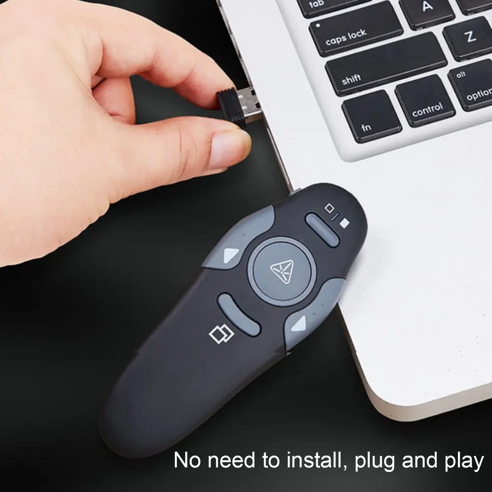 Пульт дистанционного управления 2 4 ГГц красный лазер USB презентация Powerpoint |