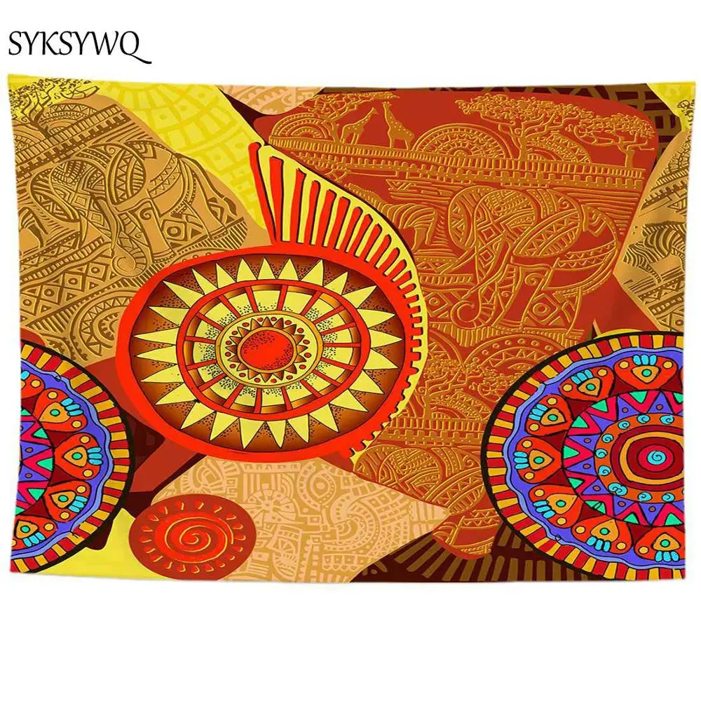 

Гобелен от солнца Настенный декор Мандала общежитие ковер слон индийские стены гобелен Прямая поставка настенное одеяло